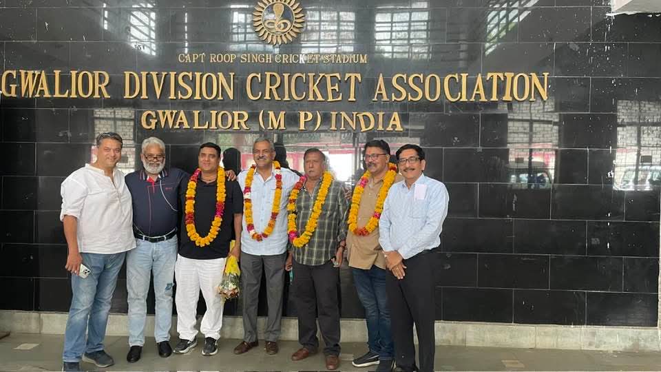ग्वालियर डिवीजन क्रिकेट एसोसिएशन की नई टीम गठित ,संग्राम बने अध्यक्ष