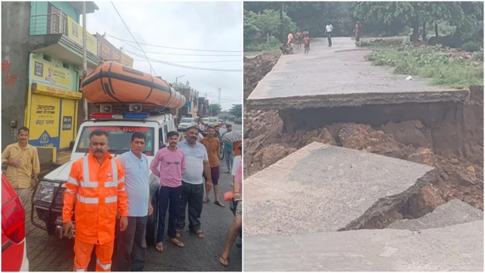 सतना में नदियां उफान पर, मंदाकिनी हाई फ्लड लेवल से महज 2.45 मीटर दूर; तटीय गांवों में अलर्ट